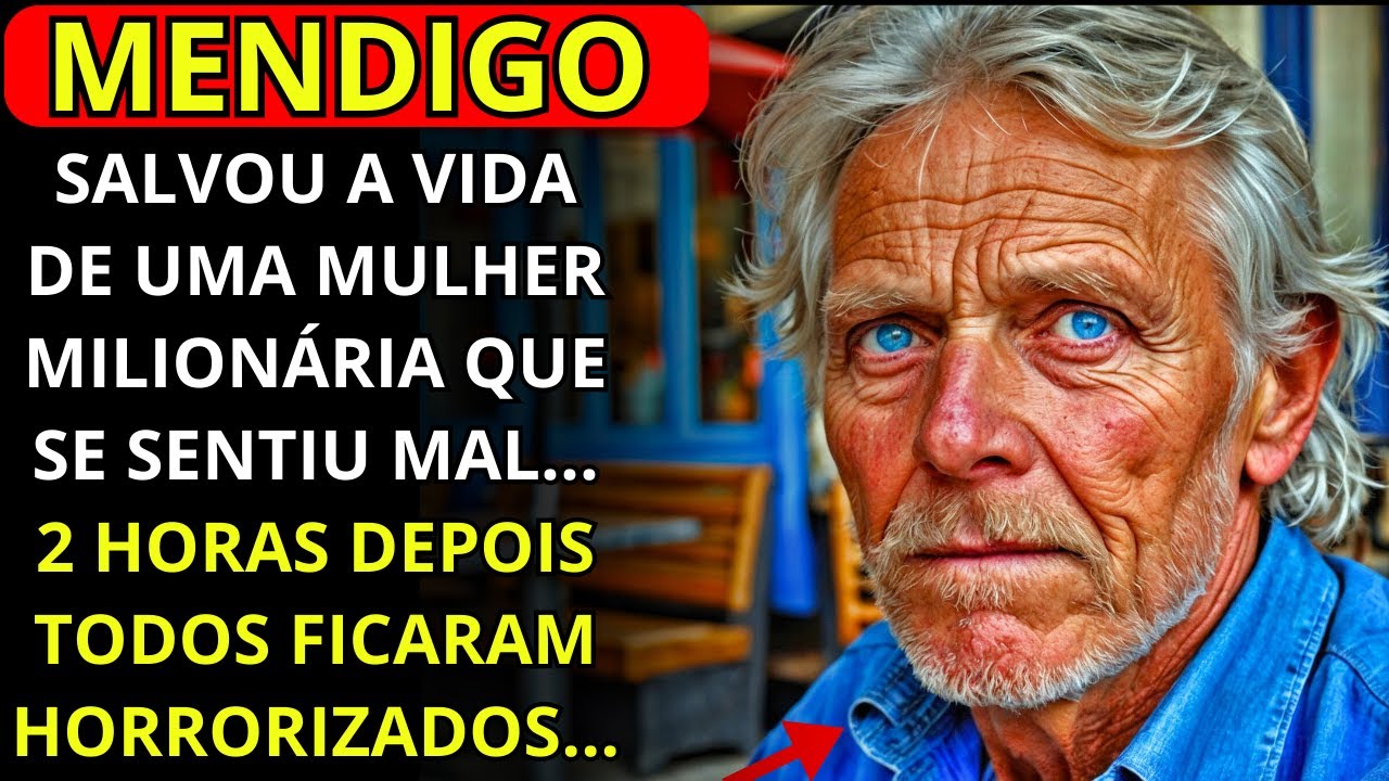 UMA MILIONÁRIA PASSOU MAL NO RESTAURANTE E O MENDIGO LHE SALVOU A VIDA, MAS DUAS HORAS DEPOIS...