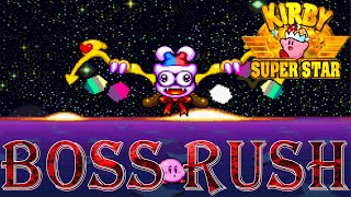 Kirby Super Star - Boss Rush (All Boss Fights, No Damage)