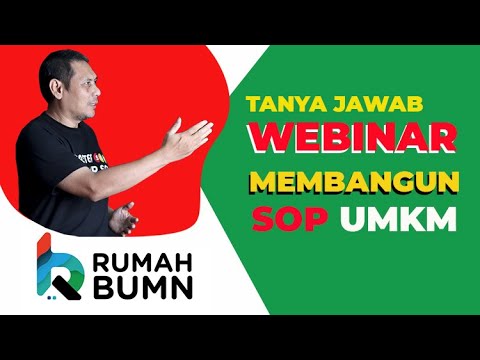 Webinar Cara Membangun SOP UMKM - Rumah BUMN Bandung