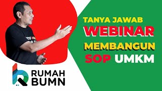 Webinar Cara Membangun SOP UMKM - Rumah BUMN Bandung