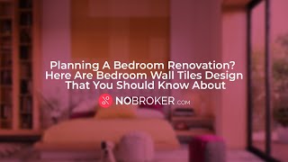 8 Bedroom Wall Tiles Design Ideas in 2026 | NoBroker Interiors #BedroomTiles #WallTiles