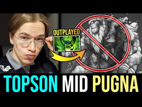 Topson Last Pick Signature Hero PUGNA - Countering & Outplaying TINY Mid DOTA 2