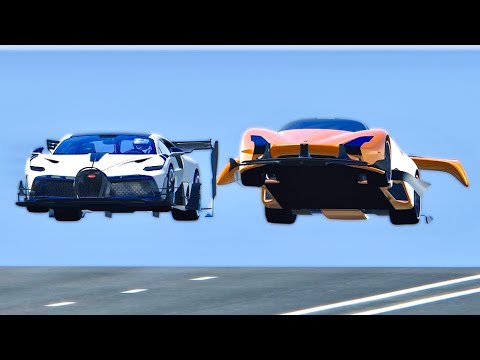 Bugatti Divo GTR vs SSC Tuatara GTR - Drag Race 20 KM