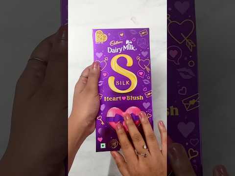 Cadbury DairyMilk silk Heart💓Blush // Valentine's Day special💗 #asmrunwrapping #unwrapping