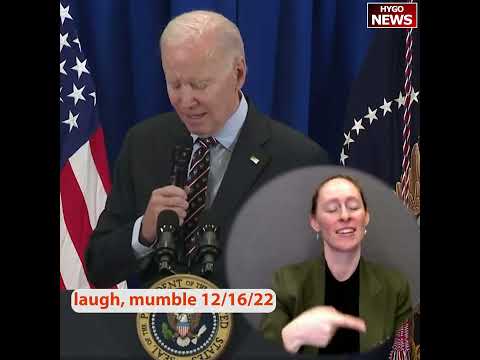 Laugh, mumble, "Joe, don't get emotional." Biden: Not that I ever get emotional. (Laughter.)