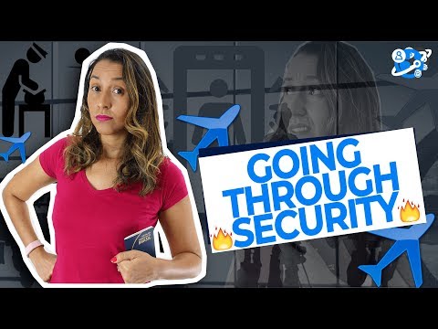 How To Go through SECURITY At the AIRPORT - English at the Airport
