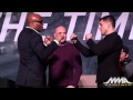UFC 183: ANDERSON SILVA vs. Nick Diaz Staredown.