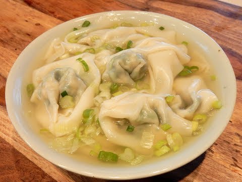 S1Ep75-Chicken Spinach Wonton Soup 菠菜雞肉雲吞湯