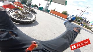 I Crashed My Dirt Bike In FRONT OF THE POLICE !!