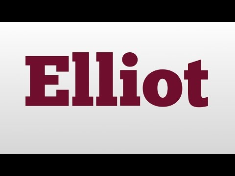 Elliot meaning and pronunciation