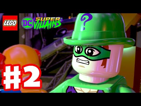 LEGO DC Super Villains - Gameplay Walkthrough Part 2 - The Riddler, Clayface, and Catwoman!
