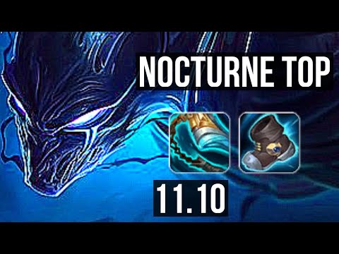 NOCTURNE vs JAYCE (TOP) | Rank 2 Nocturne, 4/0/4, Rank 8 | KR Challenger | v11.10