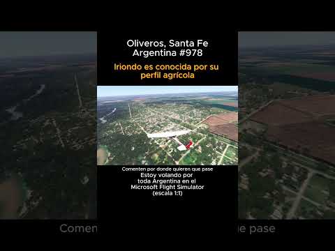 Oliveros, Santa Fe desde el Microsoft Flight Simulator #oliveros #santafe #msfs #joaha45 #argentina