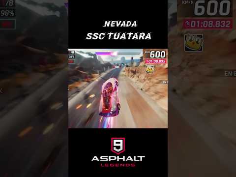 SSC TUATARA X NEVADA MP RACE #asphalt9legends #asphalt9 #short #amazing #cars #game #parati #ssc