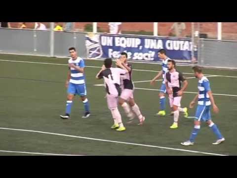 Gol de Kike Carreño contra el Prat en Copa Catalunya