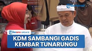 Viral Video Gadis Kembar Tunarungu di Bandung Diterima Kerja, Dedi Mulyadi Beri Pujian & Disambangi