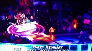 Haley Reinhart Falls Down On American Idol!!!