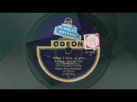 Odeon Tanz Orchester – Komm in mein Paddelboot / Senora, komm mit 1927