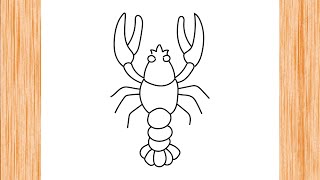 How to Draw a Lobster for Beginners - Simple Drawing Guide