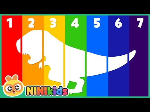 Let's guess what kind of dinosaur it is? | Shadow Dinosaur Puzzle | T Rex? Stegosaurus? | NINIkids