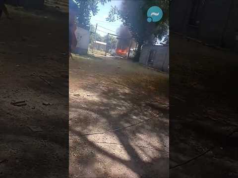 Tiroteo y quema de patrulleros en Máximo Paz