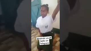 Kenya school girl cought in the act