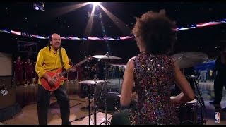 Cindy Blackman and Carlos Santana Perform The National Anthem at Oracle Arena