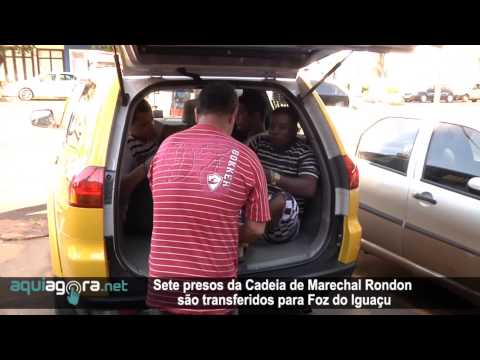 AquiAgora.net - Sete presos da Cadeia de Marechal Rondon são transferidos para Foz do Iguaçu