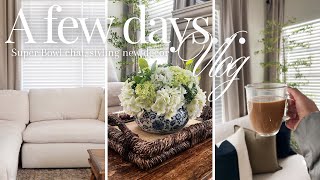 VLOG | Styling new decor finds, Super Bowl controversial chat, got sick, running errands