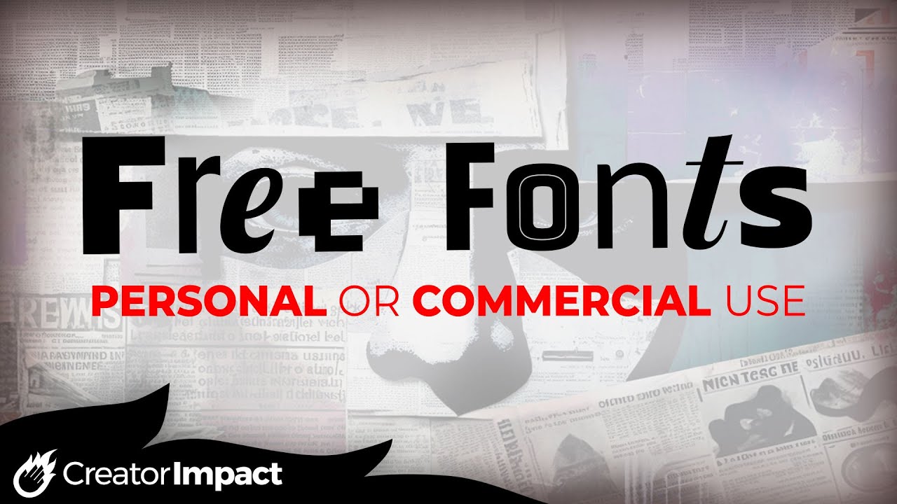 Where to find FREE Fonts for Commercial Use & Personal use