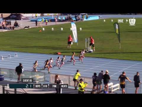 GIRLS U10 70M HEAT 1 - 2018 STATE TRACK AND FIELD CHAMPIONSHIPS // LAVicTV