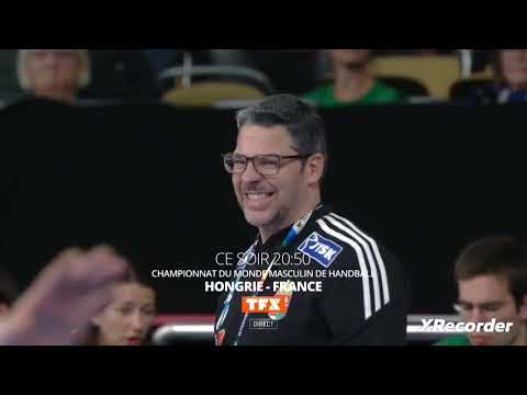 Bande annonce TFX Championnat Du Monde Masculin De Handball : Hongrie - France + Jingle TF1 50 Ans