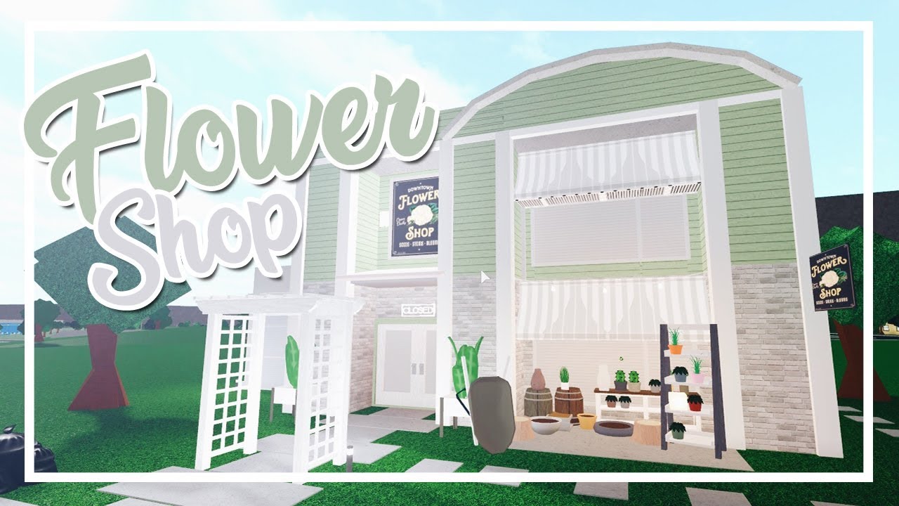 Welcome to Bloxburg: Flower Shop w/ Apartment ($76k)