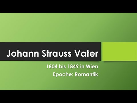 Johann Strauss Vater  einfach und kurz erklärt