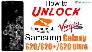 Unlock Virgin & Boost Mobile Samsung Galaxy S20, S20+(Plus), & S20 Ultra 5G - Use in USA & Worldwide