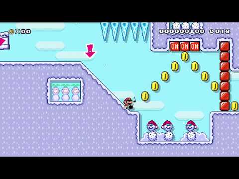 Winter Wonderland [20s] by sharknado★ - Super Mario Maker 2 - No Commentary 1bz