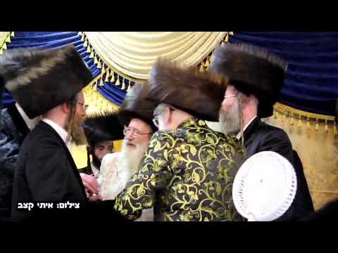 Viznitz Rebbe R Mendel Dances With The Spinka Rebbe At His Einikel's Wedding - Cheshavn 5784