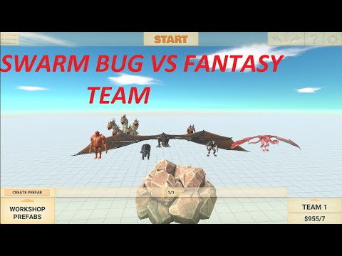SWARM BUG VS FANTASY TEAM - Animal Revolt Battle Simulator