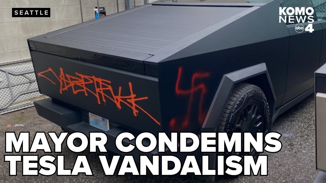 Seattle Mayor Harrell condemns Tesla vandalism, vows strict action against property destruction