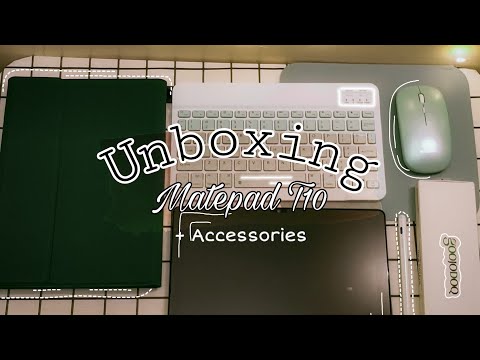 Unboxing HUAWEI Matepad T10 + Accessories | Goodogoq Pencil | MINISO Headphones