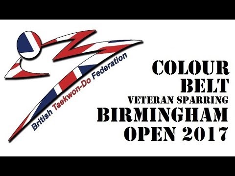 BTF Brimingham Open 2017 - Veteran Colour Belt Sparring - Final & Semi-Final