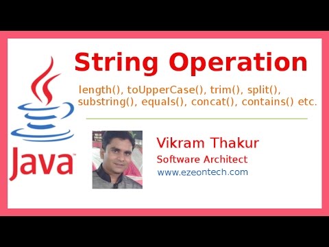 11 String Operations Java Training By Ezeon