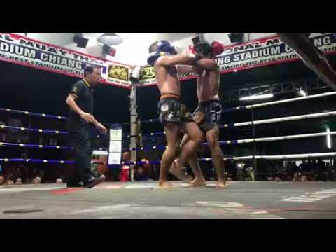 Elbow KO by Adam Chiangmai Muay Thai Gym, 20 Nov 17