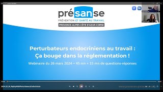 Webinaire Perturbateurs Endocriniens