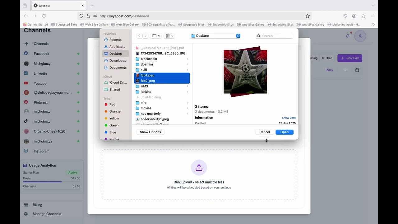 Oyapost demo video