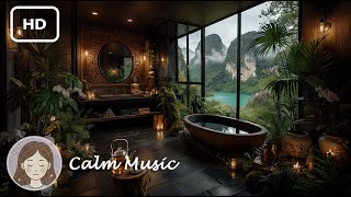 Thai Spa Ambience 🌿 Buddha, Tea & Nature View • Relaxing Music, Sleep, Meditation, Wellness Escape