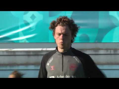 Denmark Players Train Ahead Of Czech Republic Clash - Czech Republic v Denmark - Quarter-Final