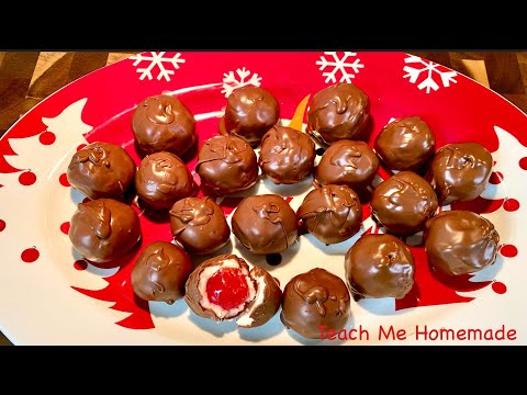 Chocolate Covered Maraschino Cherries, Best How to, Holiday Food Series Teach Me Homemade
