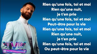 Keen&#39;V - Rien qu&#39;une fois (Paroles/Lyrics)