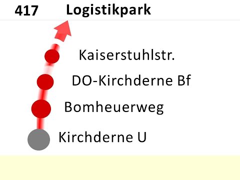 [DSW21] Ansagen Bus 417 Kirchderne - Logistikpark